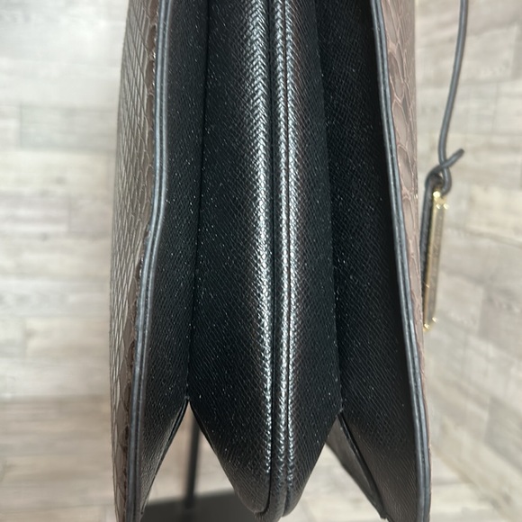 London Fog Faux Python tote EUC - Picture 6 of 17